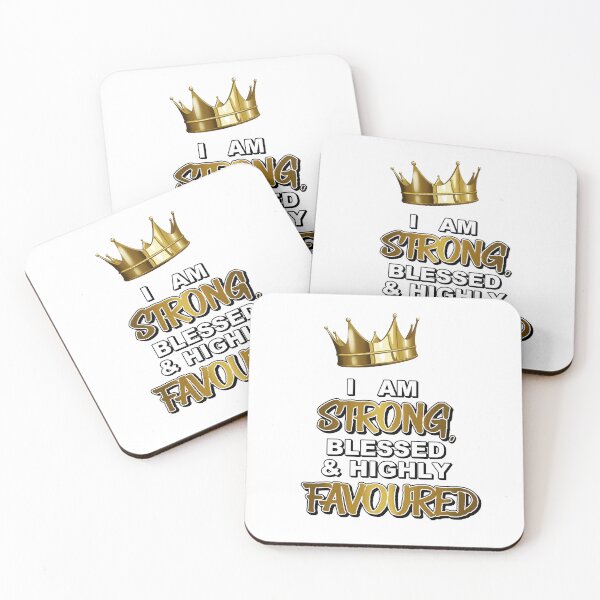 Item preview, I Am Strong, Blessed and Highly Favoured designed and sold by Mulenga Visualworks.