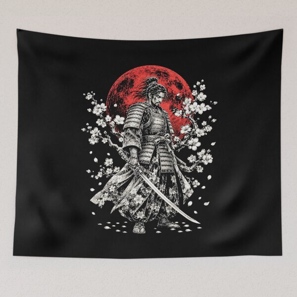 Item preview,  Vintage Samurai Warrior  Cherry Blossom designed and sold by SOUFIANE1991.