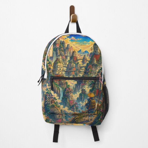 Item preview, Valley of the Thousand Jizō | Ukiyo-e Fantasy Landscape designed and sold by Substance_life.