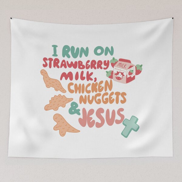 Item preview, Strawberry and Jesus designed and sold by HopeKailani.