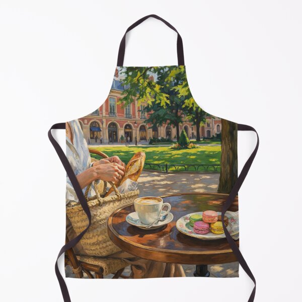 Item preview, arisian Morning in the Marais: Cafe, Baguette, and Macarons designed and sold by CARRAANN.