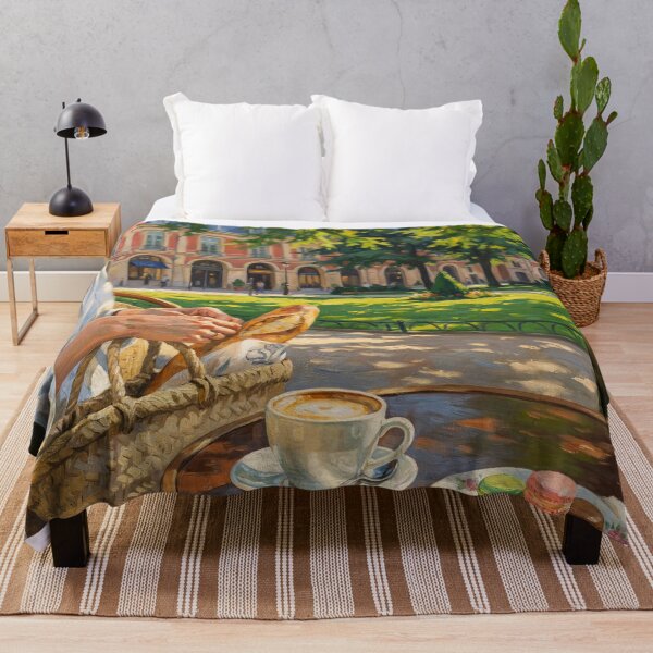 Item preview, arisian Morning in the Marais: Cafe, Baguette, and Macarons designed and sold by CARRAANN.