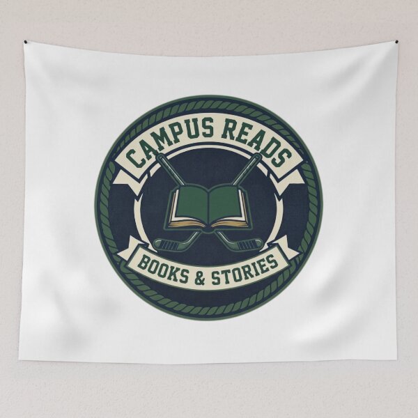 Item preview, Campus Reads - Books and Stories - Vintage Hockey Varsity Emblem designed and sold by Fatomfatom.