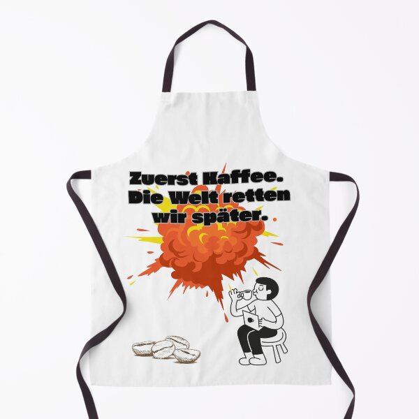 Item preview, Zuerst Kaffee Die Welt Retten Wir Spater Design designed and sold by AhmadAnnaPrints.