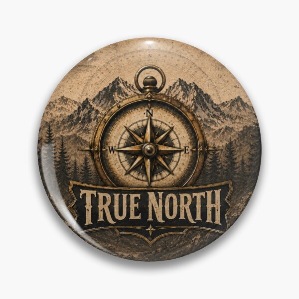 Item preview, Find Your True North – Vintage Compass Adventure designed and sold by SimplyArtLab.