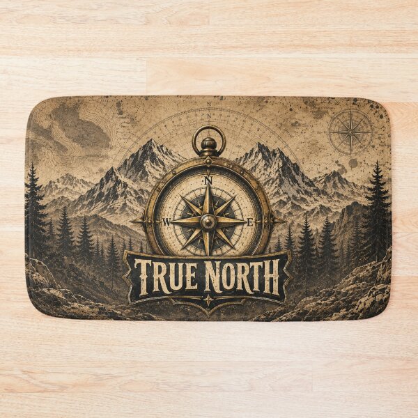 Item preview, Find Your True North – Vintage Compass Adventure designed and sold by SimplyArtLab.