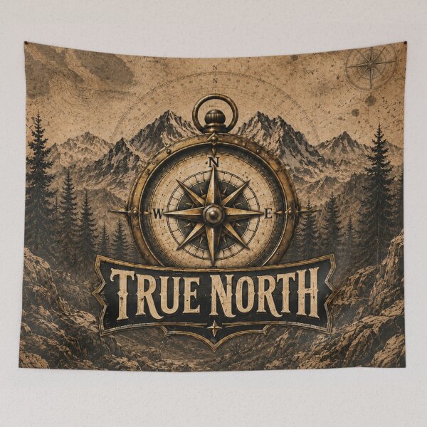 Item preview, Find Your True North – Vintage Compass Adventure designed and sold by SimplyArtLab.