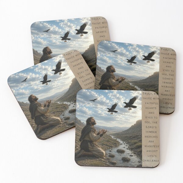 Item preview, The Lord's Tender Mercies – Elijah and the Ravens 1 Kings 17:2–6 designed and sold by Heather Walton.