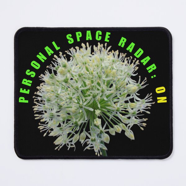 Item preview, Personal Space Radar On Funny Garlic Flower Introvert Meme designed and sold by JurateArt-DK.