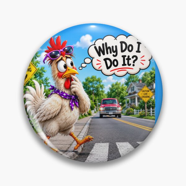 Item preview, Chicken - Why Do I Do It? designed and sold by DazzleKitty.