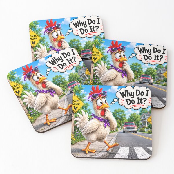 Item preview, Chicken - Why Do I Do It? designed and sold by DazzleKitty.