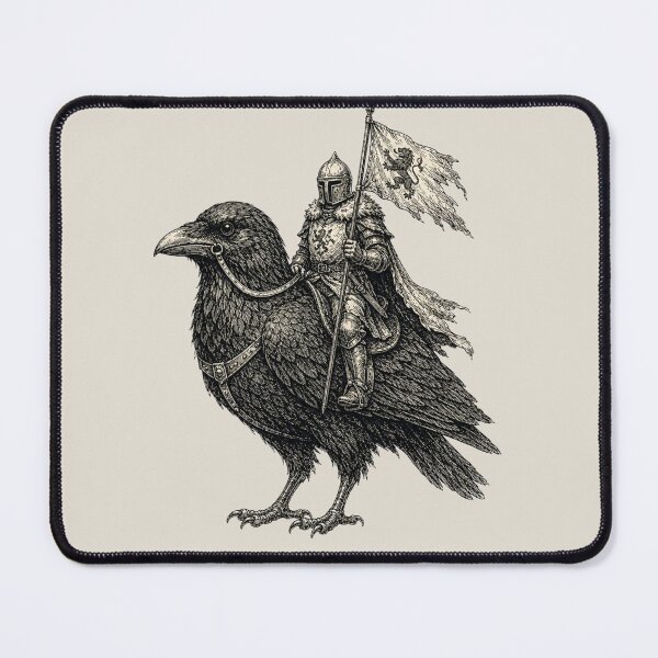 Item preview, Medieval Raven Knight Banner Bearer Fantasy designed and sold by bosamji.