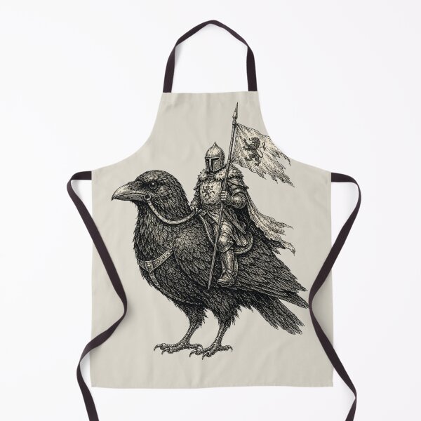 Item preview, Medieval Raven Knight Banner Bearer Fantasy designed and sold by bosamji.