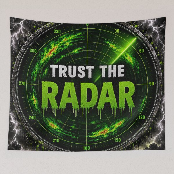 Item preview, Trust the Radar – Electric Storm Hunter designed and sold by SimplyArtLab.