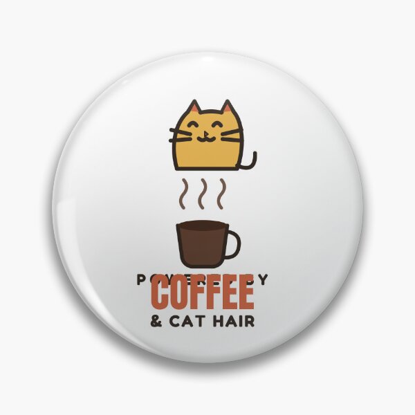 Item preview, Powered by Coffee and Cat Hair Funny Cat Mom designed and sold by Jonathas0989.