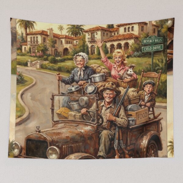 Item preview, The Beverly Hillbillies Retro Classic Comedy Culture Tribute Art Poster designed and sold by Art's Diner.