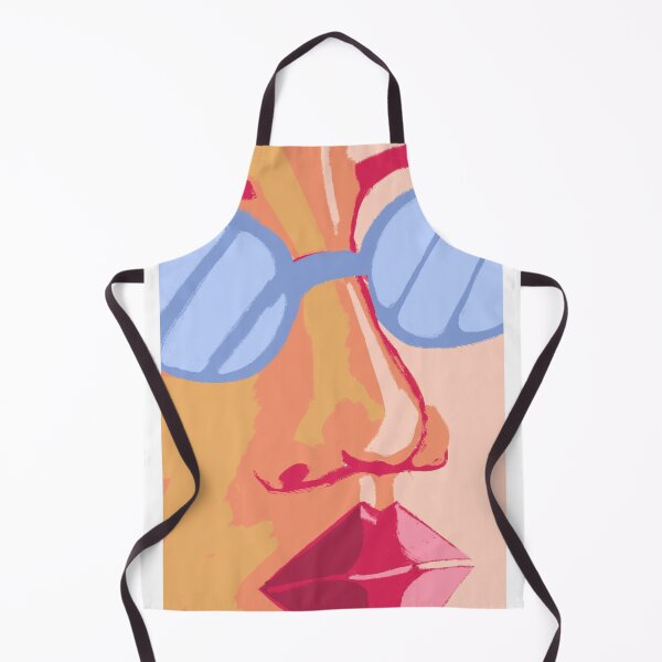 Item preview, Sunglasses Close-Up Portrait – Warm Tone Pop Art Face designed and sold by odd sock cult .