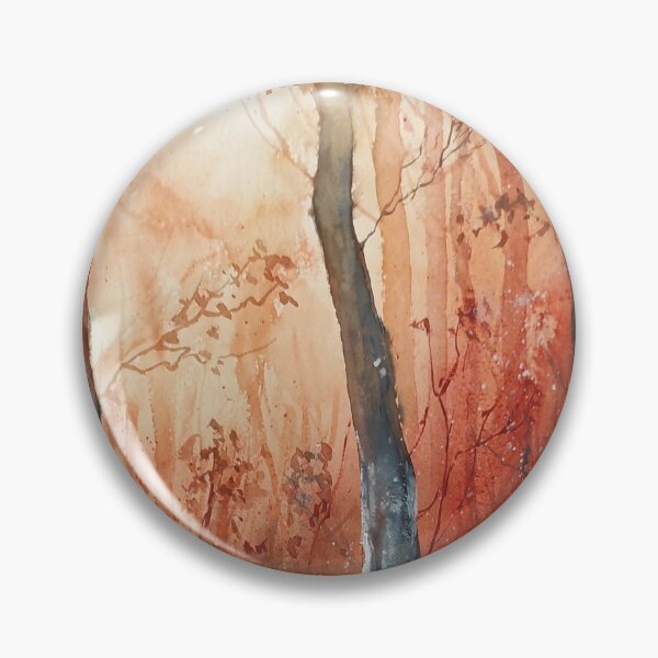 Item preview, Winter Forest Watercolor with Warm Sunset designed and sold by PeyronnelArt.