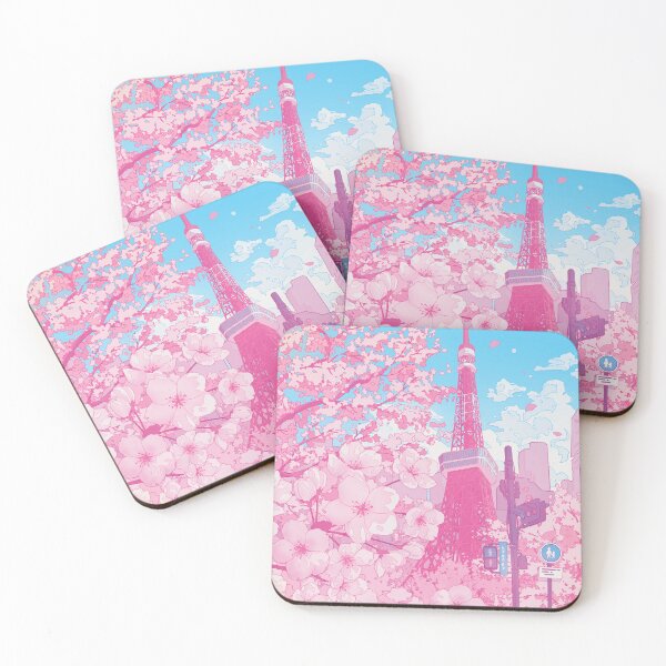 Item preview, Tokyo Tower & cherry blossom (Corrected Colors) designed and sold by AnGoArt.