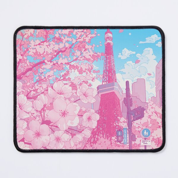 Item preview, Tokyo Tower & cherry blossom (Corrected Colors) designed and sold by AnGoArt.