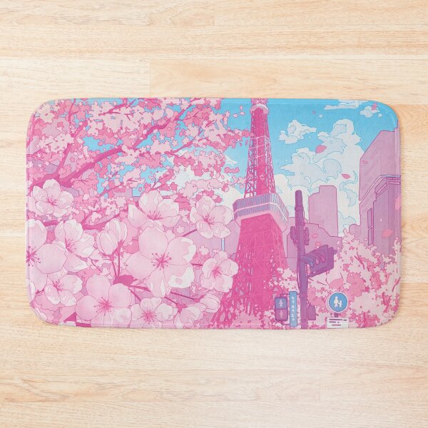 Item preview, Tokyo Tower & cherry blossom (Corrected Colors) designed and sold by AnGoArt.