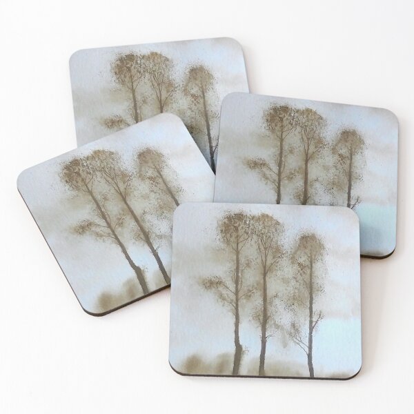 Artikelvorschau, Minimalistische Winterbaum-Aquarelllandschaft entworfen und verkauft von PeyronnelArt.