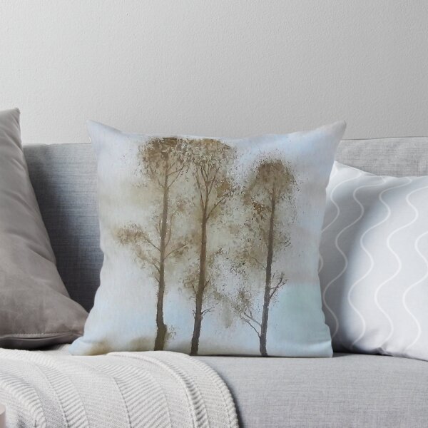 Item preview, Minimal Winter Trees Watercolor Landscape designed and sold by PeyronnelArt.