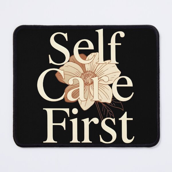 Item preview, Self Care First Vintage Botanical Typography Flower Graphic designed and sold by KCasual.