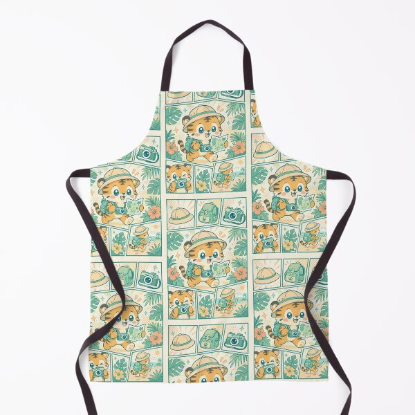Item preview, Kawaii Tropical Explorer Tiger Cub Comic Panel designed and sold by Magmashup.
