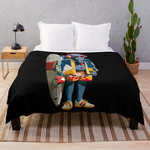 Item preview, Cool Blue Elephant Surfer Pop Art Streetwear designed and sold by PANNARUK THAILAND.