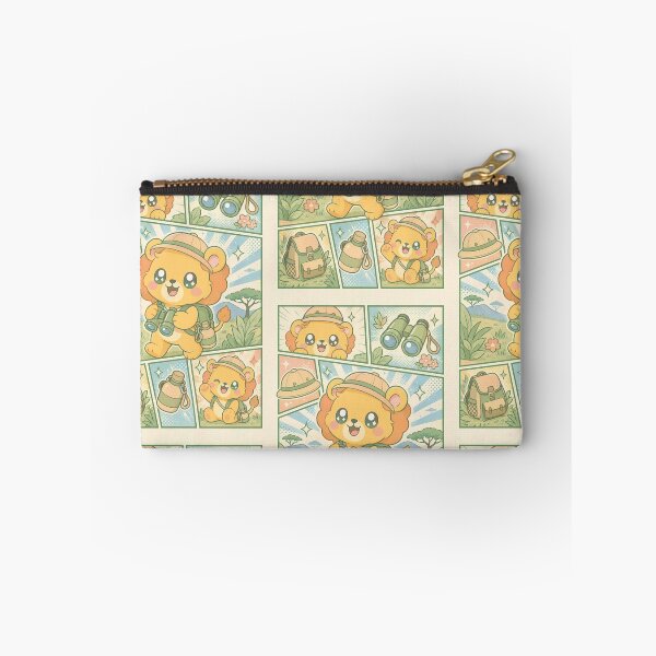 Item preview, Kawaii Safari Lion Cub Comic Panel designed and sold by Gift Phrase Studio.