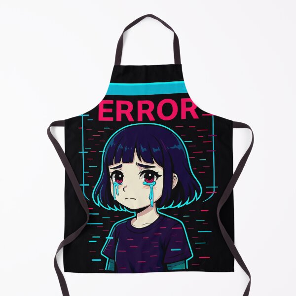 Item preview, Corrupted Girl – Error Girl.exe Neon Glitch Anime designed and sold by JupiterGlitchEmpire.
