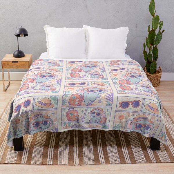 Item preview, Kawaii Traveling Elephant Vacation Comic Panel designed and sold by Gift Phrase Studio.