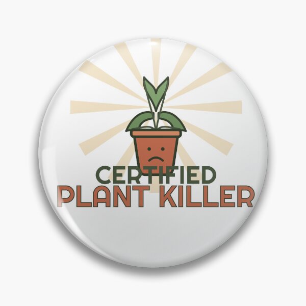 Item preview, Certified Plant Killer Funny Retro Plant Lover designed and sold by Jonathas0989.