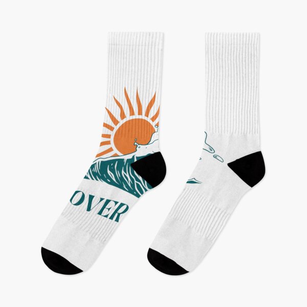 Item preview, Overthink Retro Ocean Wave Sunset Minimalist Typography designed and sold by Dream Weave Studio.