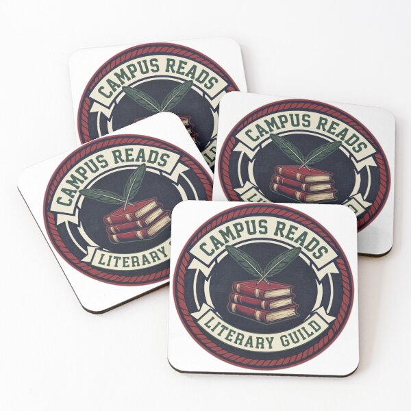 Item preview, Campus Reads Literary Guild - Vintage Bookish Emblem designed and sold by Fatomfatom.