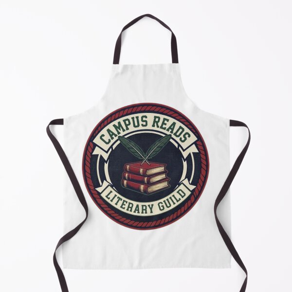 Item preview, Campus Reads Literary Guild - Vintage Bookish Emblem designed and sold by Fatomfatom.