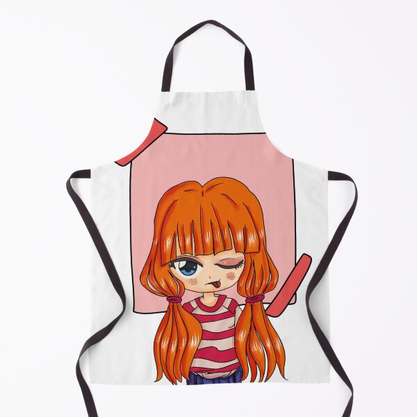 Aperçu de l'œuvre fille rousse amusante créée et vendue par LizChibiArt.