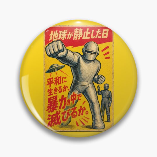 Item preview, Vintage Japanese Menko Gort Robot Card – The Day the Earth Stood Still Sci-Fi Retro Art designed and sold by electrovista.