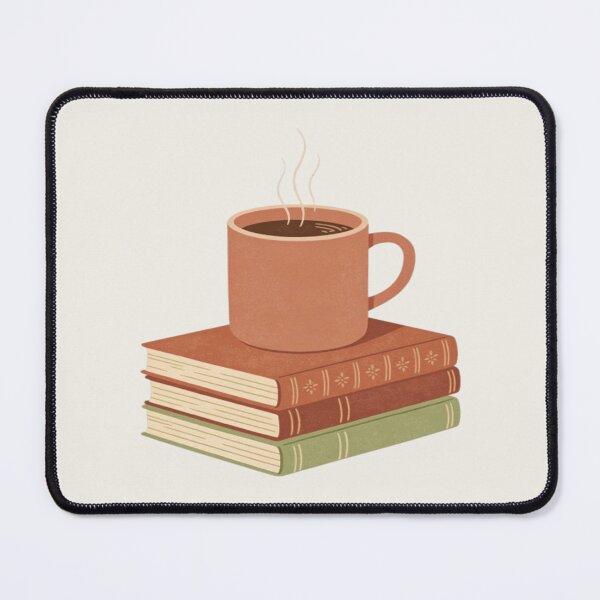 Item preview, Cozy Book and Coffee Warm Aesthetic Illustration designed and sold by NDstudio.