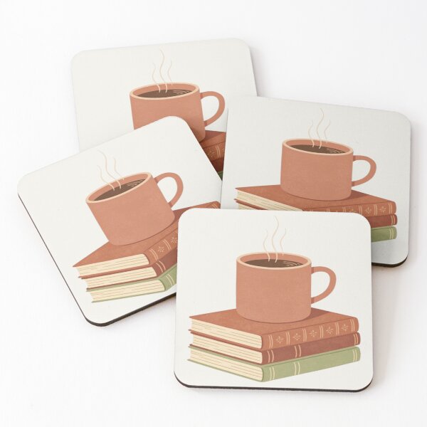 Item preview, Cozy Book and Coffee Warm Aesthetic Illustration designed and sold by NDstudio.
