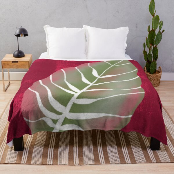 Item preview, Deep Mystery Pink Monstera Leaf Art Print designed and sold by altastudio.