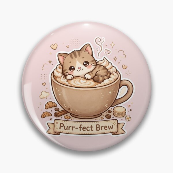 Item preview, Coffee Cat - Purr-fect Brew designed and sold by HAYA6395.