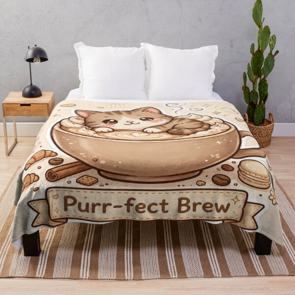 Item preview, Coffee Cat - Purr-fect Brew designed and sold by HAYA6395.