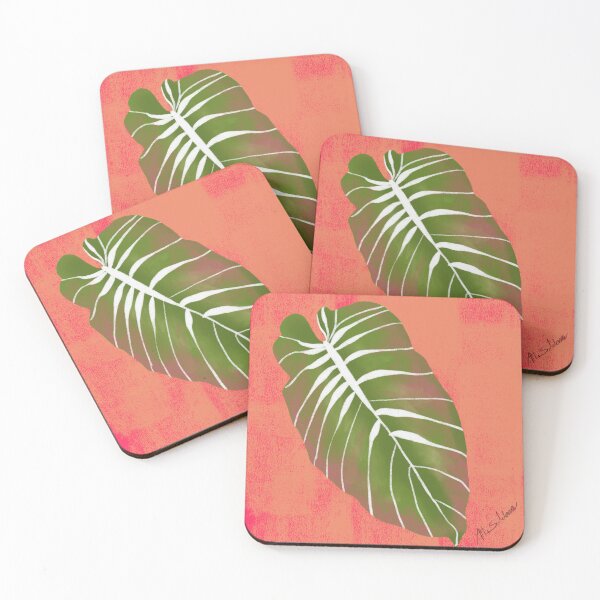 Item preview,  Watermelon Summer Monstera Leaf Art Print designed and sold by altastudio.
