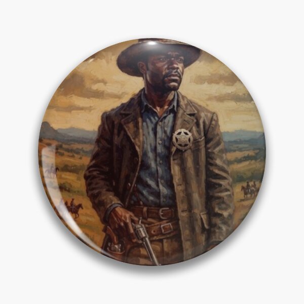Item preview, Lawmen: Bass Reeves Retro Western Frontier Action Tribute Art Poster designed and sold by Art's Diner.