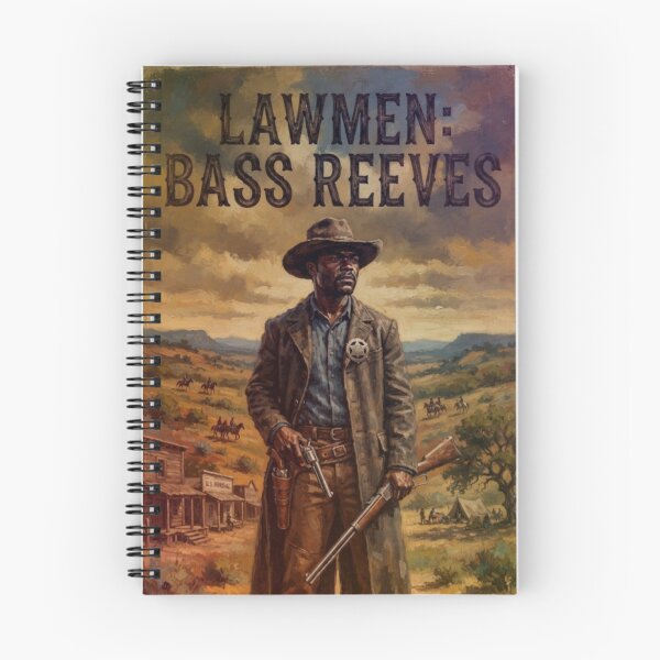 Item preview, Lawmen: Bass Reeves Retro Western Frontier Action Tribute Art Poster designed and sold by Art's Diner.