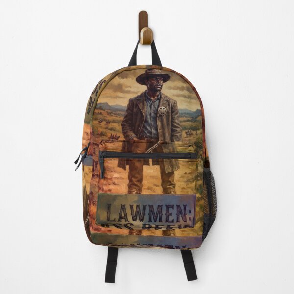 Item preview, Lawmen: Bass Reeves Retro Western Frontier Action Tribute Art Poster designed and sold by Art's Diner.