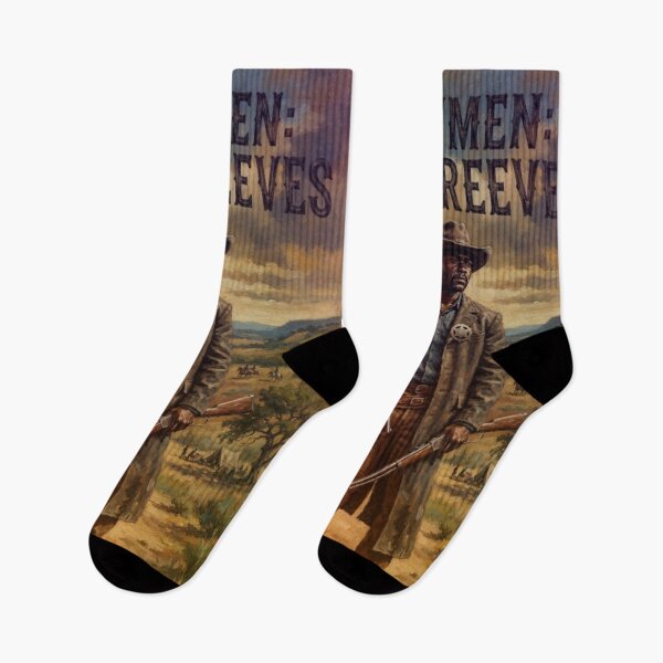 Item preview, Lawmen: Bass Reeves Retro Western Frontier Action Tribute Art Poster designed and sold by Art's Diner.