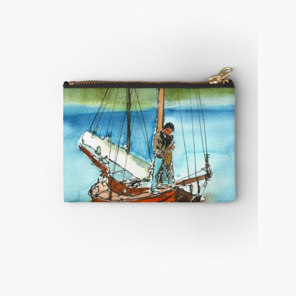 Artikelvorschau, Klassisches Segelboot-Aquarell auf ruhigem See entworfen und verkauft von RobynPeckArt.